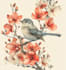 draw an animal and botanical illustration