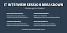 coach IT professionals to ace interviews