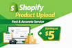 upload products to your shopify store