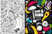 do office, restaurant wall art, mural, doodle art
