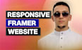 design and develop responsive framer website, figma to framer landing page