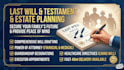 draft a legally binding last will and testament and estate planning documents