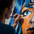 create graffiti pop art canvas designs and murals