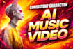 create ai music video with consistent character