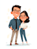 make couple portrait illustration