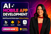 do ai app development ai mobile app using  base44, replit,bubble io