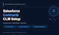 set up salesforce contracts with contract types, lifecycle states, and approval