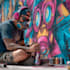 create graffiti pop art canvas designs and murals