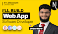 build web app as software developer and front end developer