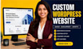 build wordpress website, business website development, custom wordpress website