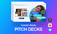 design a clean powerpoint presentation to raise funds