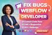 update webflow website content improve design and handle quick fixes