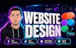 design modern UI UX landing page in figma for your website