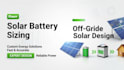 design solar battery sizing and off grid solar system plan