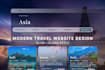 design a modern travel website in figma