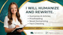 humanize and rewrite, humanize ai article proofreading, novel humanizing