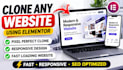 clone, copy or redesign any website using elementor