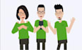 create a custom 2d animated explainer video, cartoon character animation