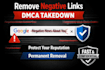 remove bad, negative link on google search permanently, dmca takedown