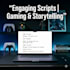 write cinematic scripts, game concepts, and business ideas