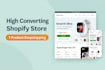 build a high converting 1 product shopify customdesign 3d courosal shopify store
