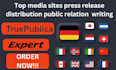 write and distribute south africa press release to top news sites