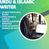 do urdu book writing, novel writing, and islamic content