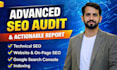 do complete on page and technical SEO, website audit and google indexing