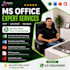 do ms office related projects ms word power point slides etc