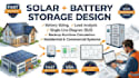 design solar battery storage system, load analysis and sld