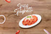 cook delicious spicy spaghetti