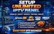 setup unlimited panel with ,strong 8k,lion ott, dream 4k, trex panel,mega ott