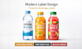 design stunning water bottle, juice bottle and beverage label design