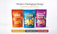 design snacks standup pouch, doypack, mylar bag packaging label