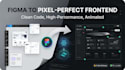 develop a pixel perfect website frontend from figma to code