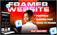 do framer website design and figma to framer conversion