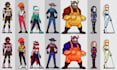 create 2d pixel character sprite sheet pixel art animation, 2d pixel game art