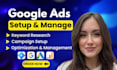 setup, manage and optimize google ads, adwords ppc campaign, performance max ads