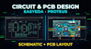 design circuit schematic and pcb in easyeda and proteus