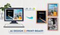 convert ai art to print ready cmyk files 300 dpi upscale