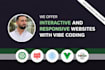 create interactive and responsive websites with vibe coding