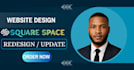 develop squarespace website, design or redesign squarespace website