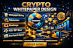 write and design professional crypto whitepaper, roadmap, tokenomics,ico and nft
