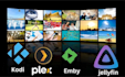setup kodi, plex, jellyfin media server with real debrid for 4k streaming, arr