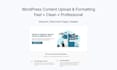 upload and format content in wordpress using elementor