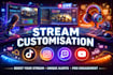 customize your stream for youtube twitch tiktok