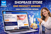 create shopbase plusbase dropshippig store one product store