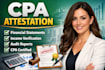 certify and attest financial statements as a licensed CPA