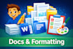 format and design professional documents, templates and reports