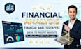 do financial analysis, ratio analysis and create an excel dashboard